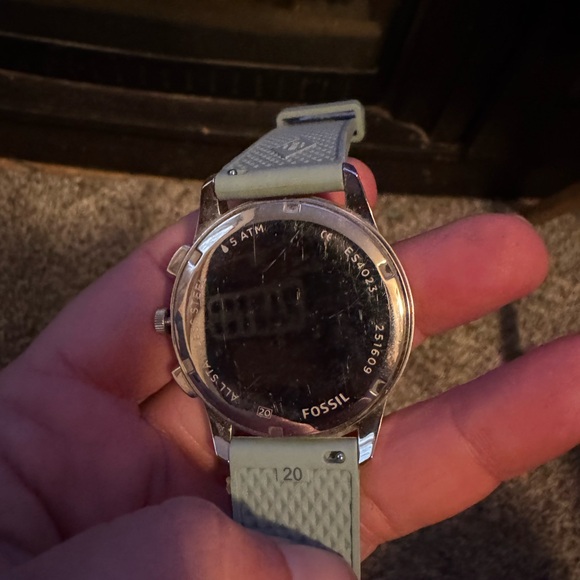 Fossil Women's ES4023 'Modern Pursuit' Chronograph Blue Silicone Watch nice gift - Picture 5 of 6